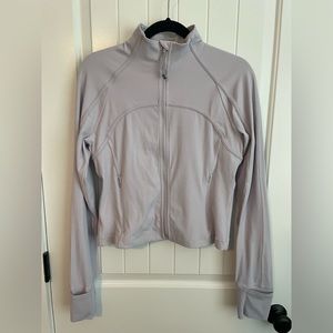 NWOT Lululemon Ribbed Nulu Cropped Define Jacket in Faint Lavendar